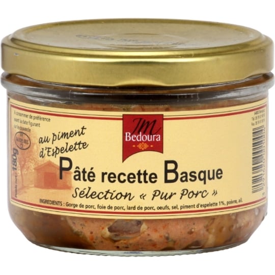 Pâté recette basque JM BEDOURA