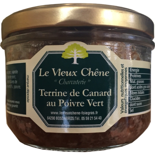 Terrine De Canard au Poivre Vert LE VIEUX CHENE