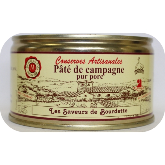 Pâté De Campagne Pur Porc LES SAVEURS DE BOURDETTE