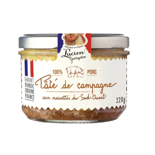 Pâté de campagne aux noisettes LUCIEN GEORGELIN
