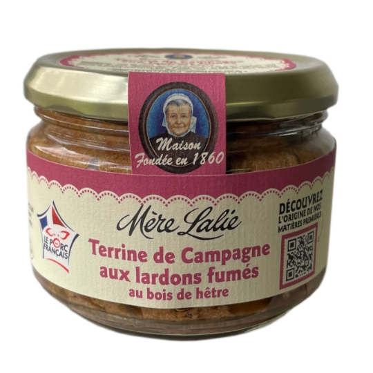 Terrine de campagne aux lardons fumés MERE LALIE