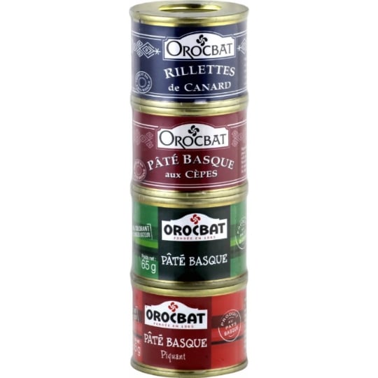 Pâté et rillette assortiment OROCBAT