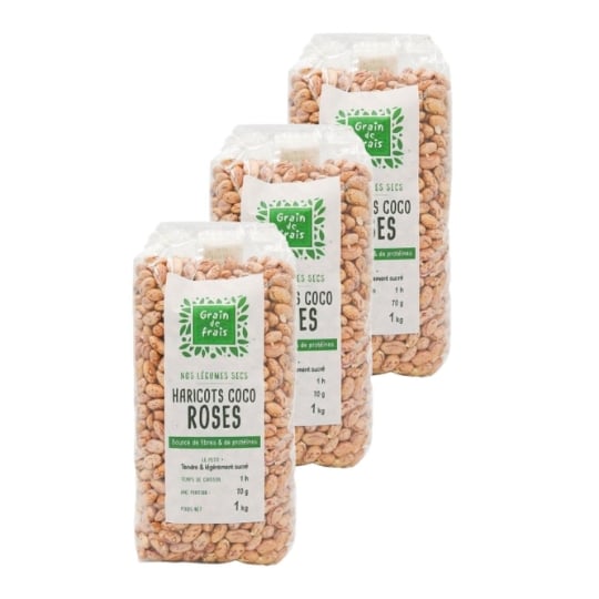 Haricots Coco Roses - Grain De Frais GRAIN DE FRAIS