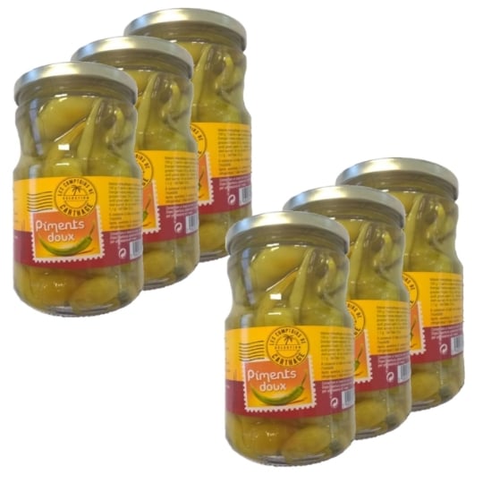 Lot 6x Piments Doux - Les Comptoirs De Carthage - Pot 720ml LES COMPTOIRS DE CARTHAGE
