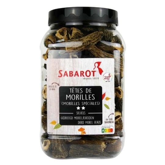 Morilles Spéciales (sans Queues) Séchées Pot 500g - Sabarot SABAROT
