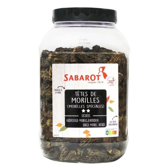 Morilles Spéciales (sans Queues) Séchées Pot 250g - Sabarot SABAROT