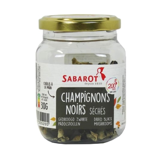Champignons Noirs Séchés Pot 30g - Sabarot SABAROT
