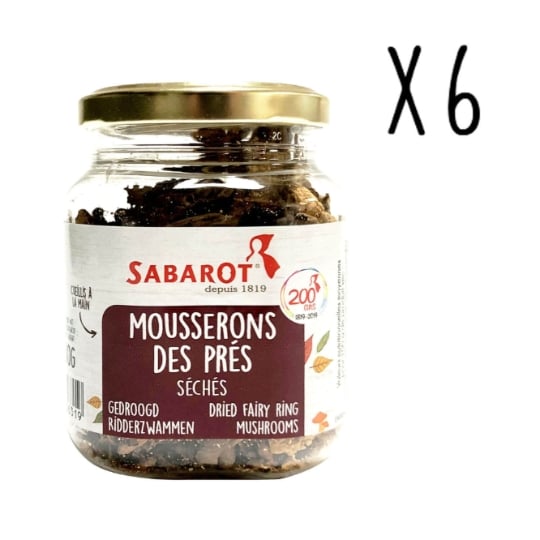Sabarot - Lot X6 Mousserons Des Près Séchés - Pot 30g SABAROT