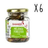 Sabarot - Lot X6 Mélange De Champignons Forestiers Séchés - Pot 40g SABAROT