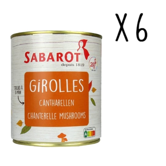 Sabarot - Lot X6 Girolles - Conserve 455g SABAROT