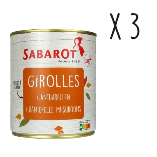 Sabarot - Lot X3 Girolles - Conserve 455g SABAROT