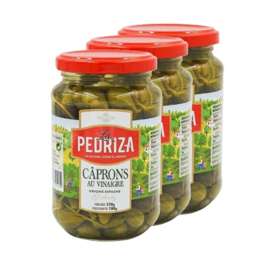 Lot 3x Câprons Au Vinaigre - Pedriza - Bocal 180g LA PEDRIZA