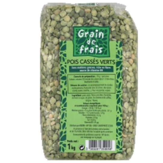 Pois Cassé - Grain De Frais - Paquet 1kg GRAIN DE FRAIS