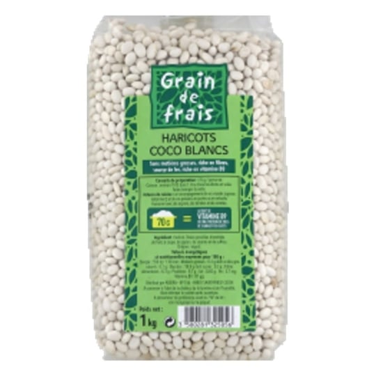 Haricots Coco Blancs - Grain De Frais - Paquet 1kg GRAIN DE FRAIS