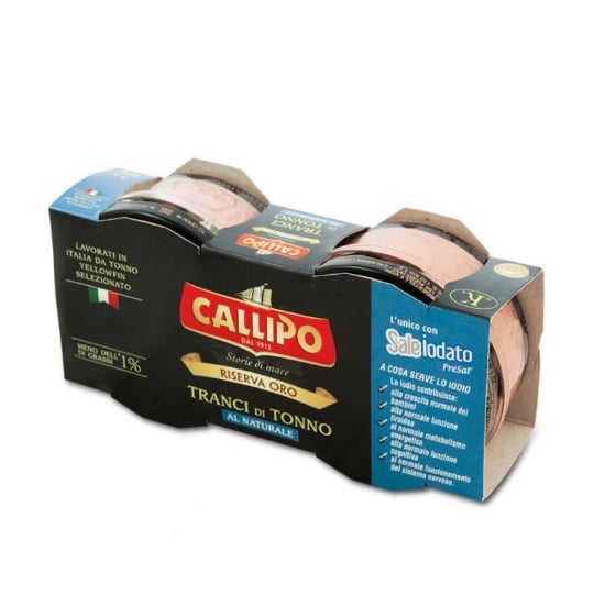 Tranches De Thon Callipo Au Naturel Riserva Oro 80 Gr X 2 GIACINTO CALLIPO