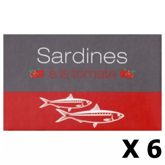 Lot 6x Sardines À La Tomate - Maroc - Conserve 125g AGIDRA