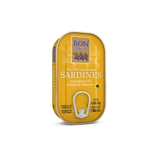 Sardines à l'Huile de Tournesol BON APPETIT BON APPETIT