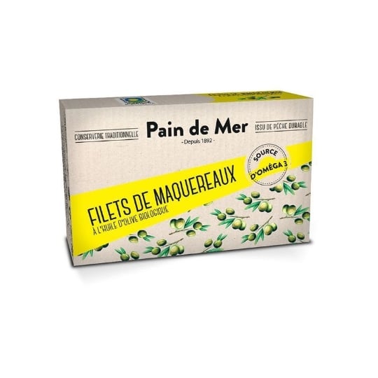 Maquereau Huile Olive 120g - Les Pains De La Mer