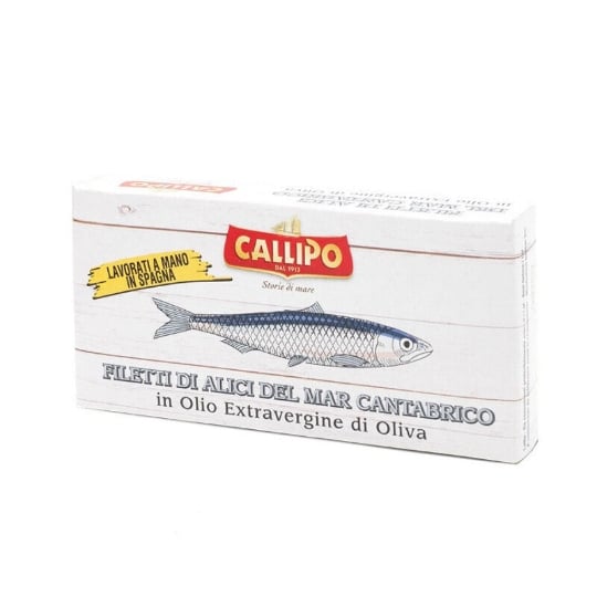 Filets D'anchois De Cantabrie À L'huile D'olive Extra Vierge 50 Gr GIACINTO CALLIPO