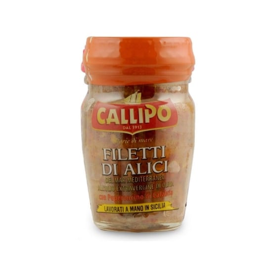 Filets D'anchois À L'huile D'olive Extra Vierge Et Piment 75 Gr GIACINTO CALLIPO