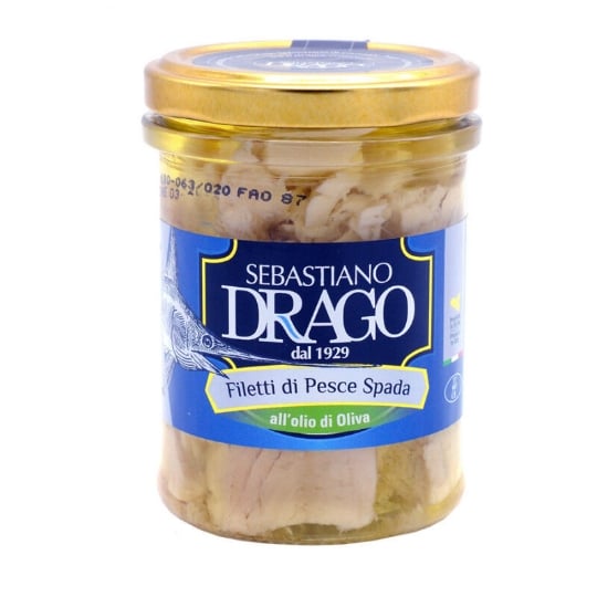 Filets D'espadon À L'huile D'olive 200 Gr SEBASTIANO DRAGO