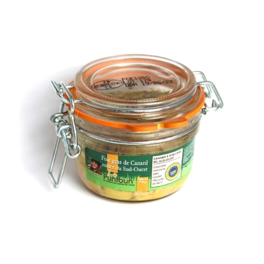 Foie Gras De Canard Entier Du Sud Ouest Igp - La Ferme Du Puntoun - Bocal : 120g LE PUNTOUN