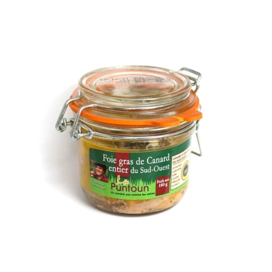 Foie Gras De Canard Entier Du Sud Ouest Igp - La Ferme Du Puntoun - Bocal : 180g LE PUNTOUN