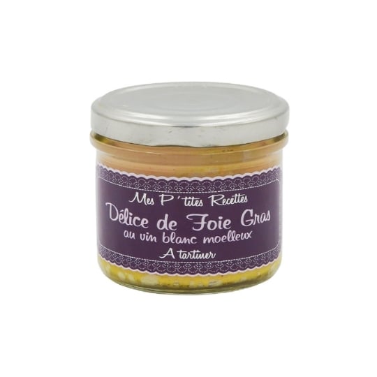 Délice De Foie Gras Au Vin Blanc Moelleux - France - Mes P'tites Recettes - Pot 100g MES P'TITES RECETTES