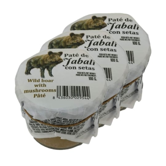 Lot 3x Pâté De Sanglier Aux Champignons - Pot 100g DON GASTRONOM
