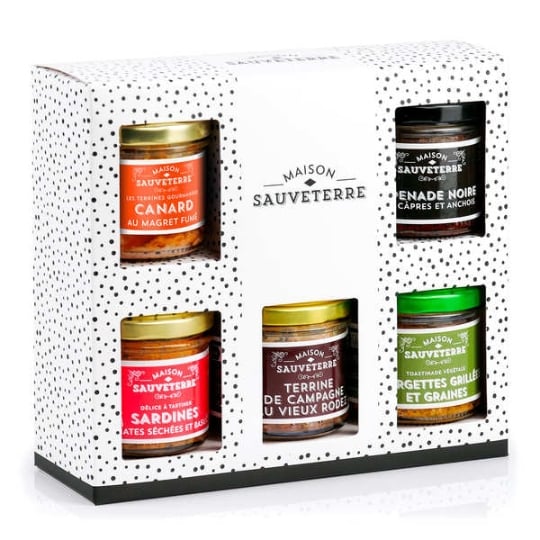 Coffret De 5 Terrines À Tartiner Maison Sauveterre - Le Coffret De 5 Terrines MAISON SAUVETERRE