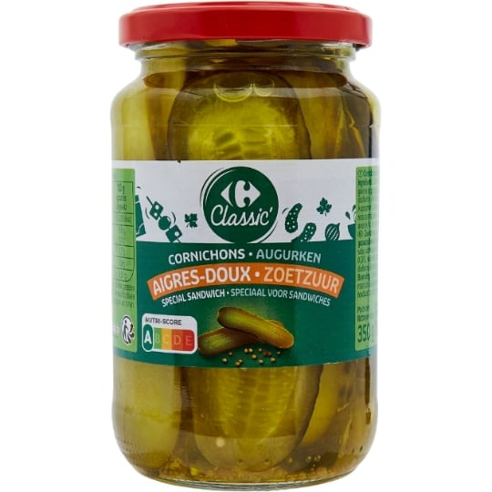 Cornichons en Tranches Aigres-Doux CARREFOUR CLASSIC'