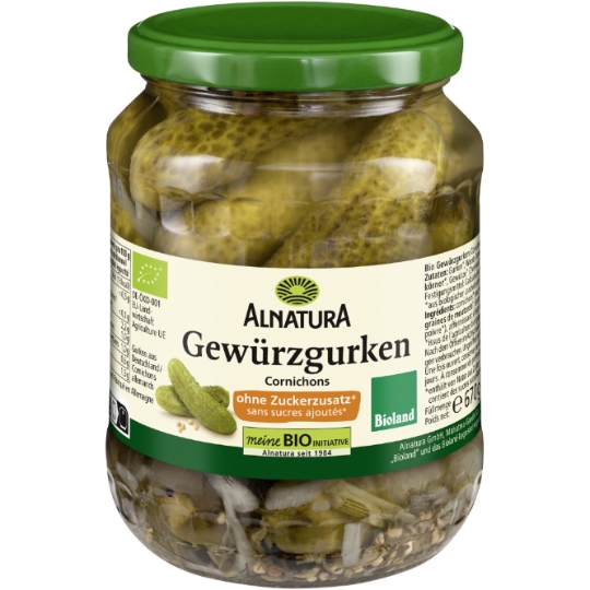 Cornichons sans sucres ajouté ALNATURA
