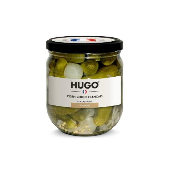 Cornichons au Vinaigre le Classique Français HUGO