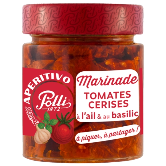 Marinade Tomate Cerises Séchées au Basilic et L'ail POLLI