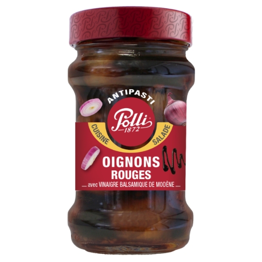 Oignons Rouges Avec Vignaigre Balsamique de Modéne POLLI