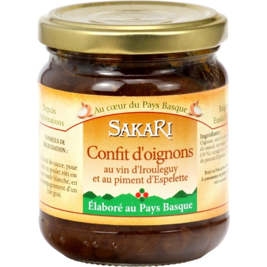 Confit d'Oignons Vin et Piment d'Espelette SAKARI
