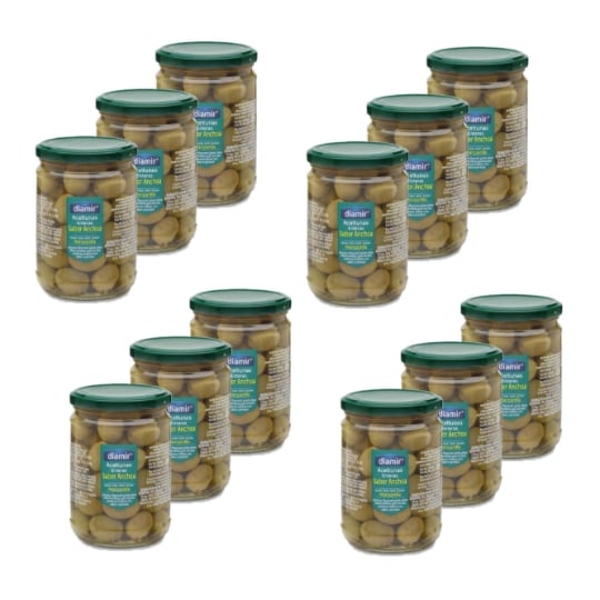 Olive Verte Entière Goût Anchois - Diamir DIAMIR