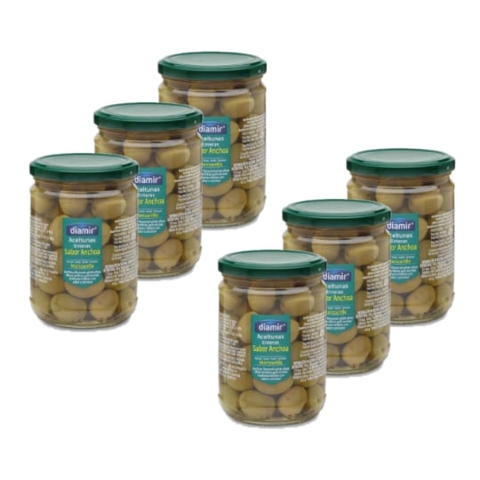 Olive Verte Entière Goût Anchois - Diamir DIAMIR