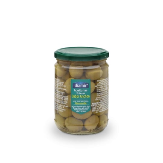 Olive Verte Entière Goût Anchois - Diamir DIAMIR