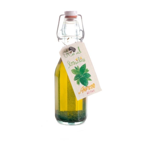 Condiment À Base D'huile D'olive Extra Vierge Au Basilic 250 Ml OLIO ANFOSSO