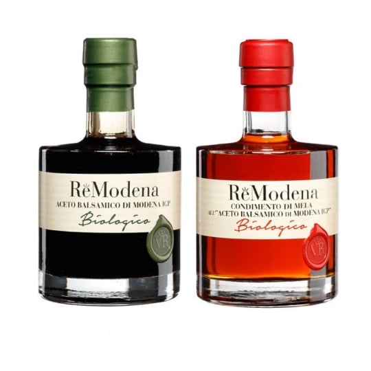 Bis Vinaigre Balsamique Biologique Remodena: Condiment De Pomme Et Classique Modena Igp 250 Ml X 2 RE MODENA