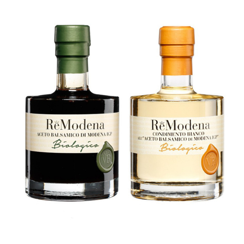 Bis Vinaigre Balsamique Biologique Remodena: Condiment Blanc Et Classique Modena Igp 250 Ml X 2 RE MODENA