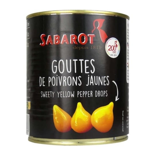 Gouttes De Poivrons Jaunes Conserve 325g - Sabarot SABAROT