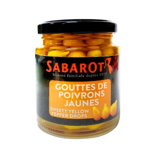Gouttes De Poivrons Jaunes En Bocal 140g - Sabarot SABAROT