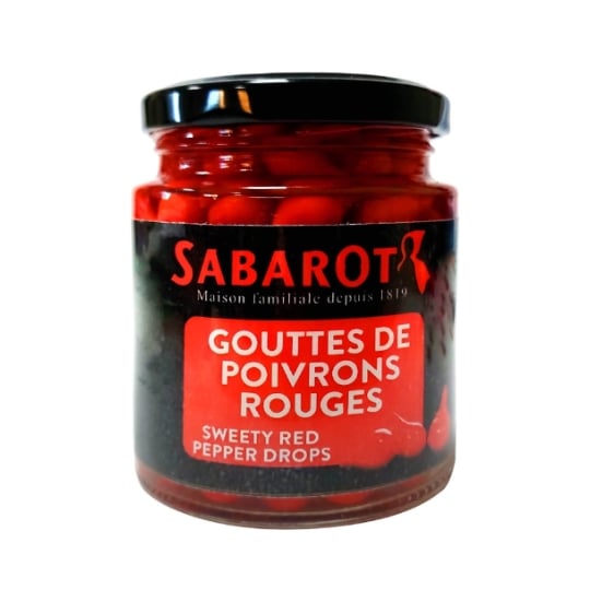 Gouttes De Poivrons Rouges En Bocal 140g - Sabarot SABAROT
