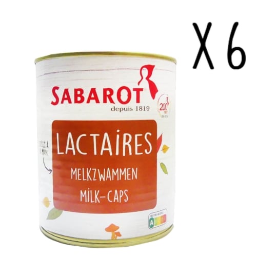 Sabarot - Lot X6 Lactaires - Conserve 395g SABAROT