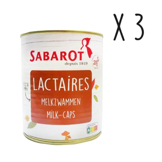 Sabarot - Lot X3 Lactaires - Conserve 395g SABAROT