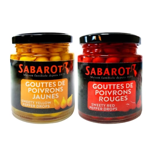Sabarot - Lot Découvertes Gouttes De Poivrons - 2 Bocaux De 140g - Sabarot SABAROT