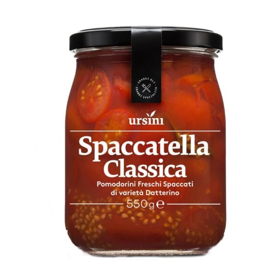 Spaccatella Classique De Tomates Cerises Datterino Coupées En Deux 550 Gr URSINI