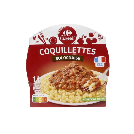 Coquillettes bolognaise coquillettes bolognaise CARREFOUR CLASSIC'
